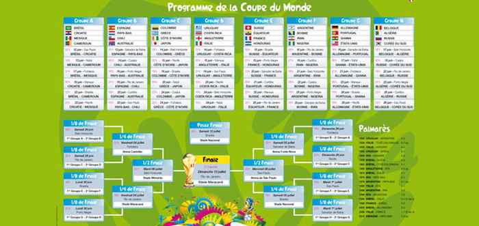 programme rencontre coupe monde